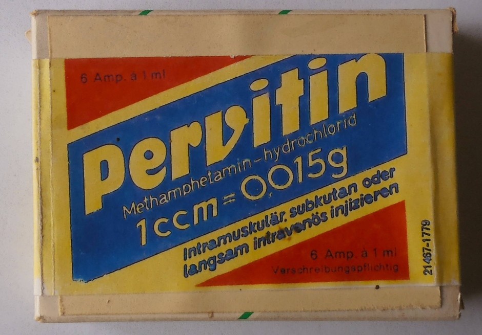 Box of Pervitin ampules